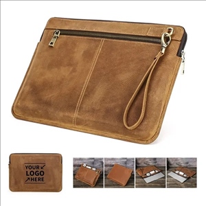 14 Inch Genuine Leather Laptop Sleeve Case Bag